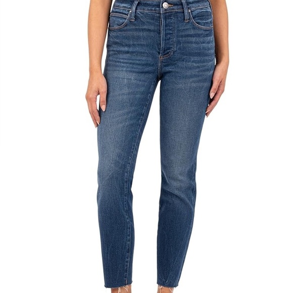 Nine West Cigarette Fit Skinny Leg Blue Jeans - Picture 2 of 4